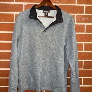 Michael Kors Men’s Gray Quarter Button Pullover Sweater Size M